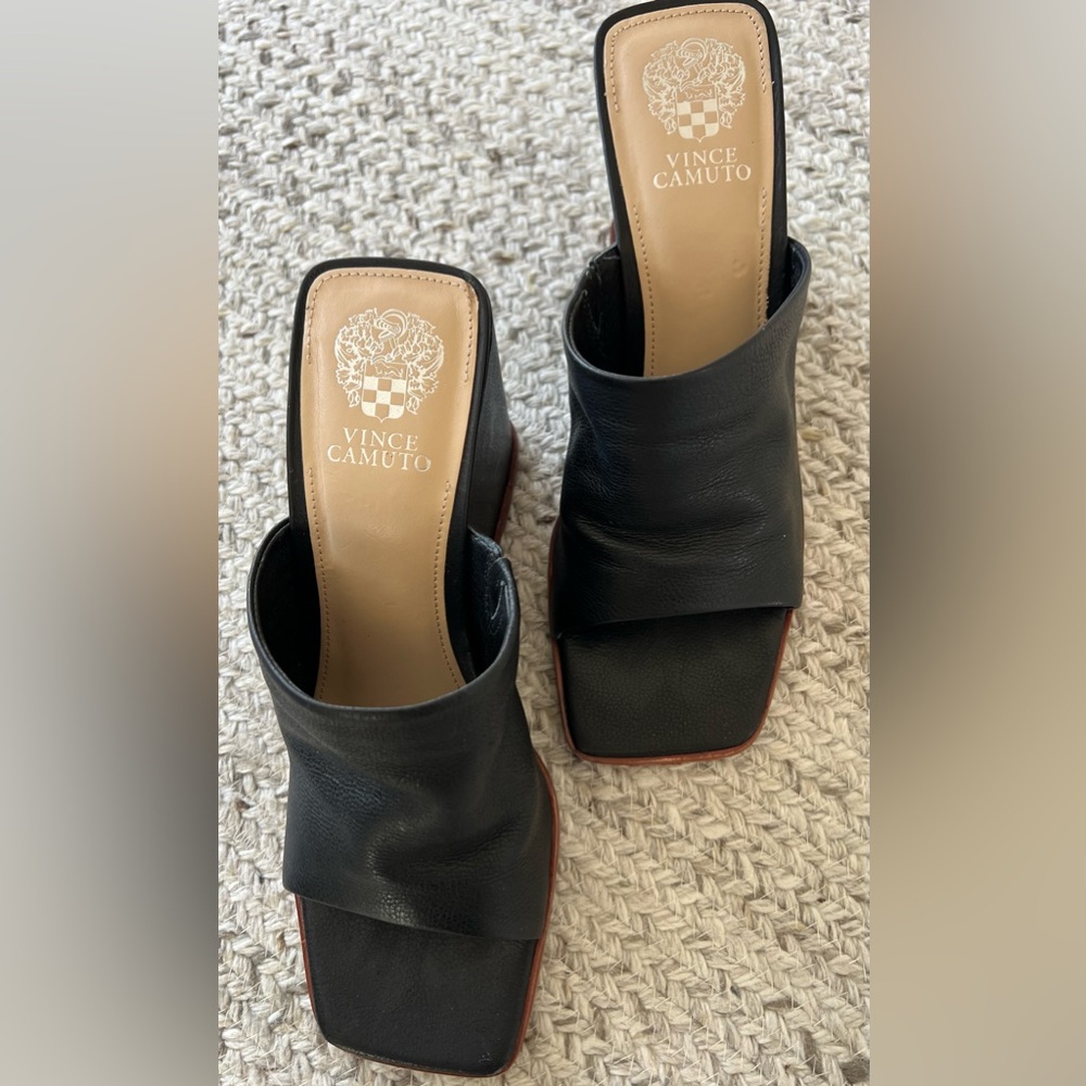 Vince Camuto Leather Mules - Picture 2 of 6